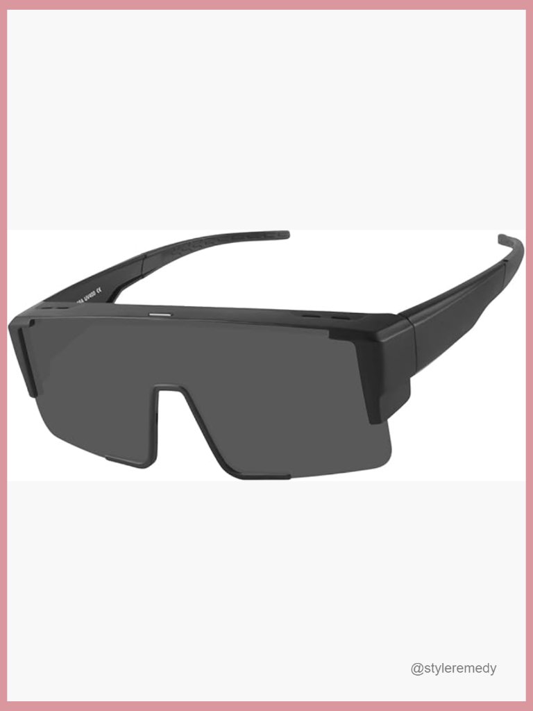 Polarized Fit Over Glasses Sunglasses, Uv400 Protection, Sports Wrap Around